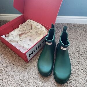 Hunter Forest Green Women's 11, Rain Boots